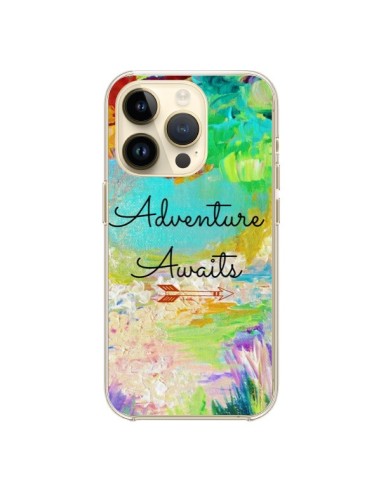 Coque iPhone 14 Pro Adventure Awaits Fleurs - Ebi Emporium