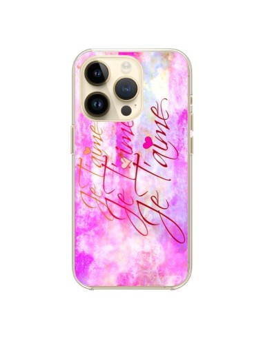 Coque iPhone 14 Pro Je t'aime I Love You - Ebi Emporium