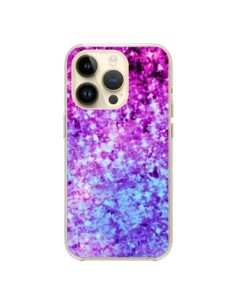 Cover iPhone 14 Pro Galaxy Paillettes Brillantini - Ebi...