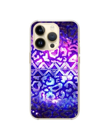 Coque iPhone 14 Pro Tribal Leopard Galaxy - Ebi Emporium