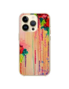 Coque iPhone 14 Pro Strawberry Confetti Flowers - Ebi...