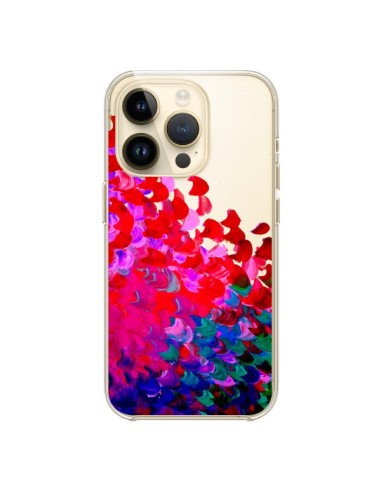 Coque iPhone 14 Pro Creation in Color Pink Rose Transparente - Ebi Emporium