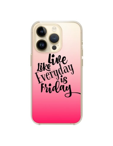 Coque iPhone 14 Pro Everyday Friday Vendredi Live Vis Transparente - Ebi Emporium
