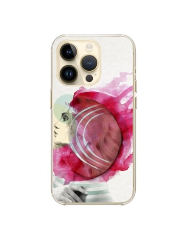 Coque iPhone 14 Pro Bright Pink Femme - Jenny Liz Rome