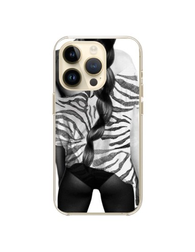 Coque iPhone 14 Pro Femme Zebre - Jenny Liz Rome