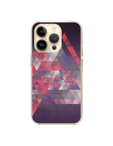 Coque iPhone 14 Pro Azteque Gheo Violet - Javier Martinez