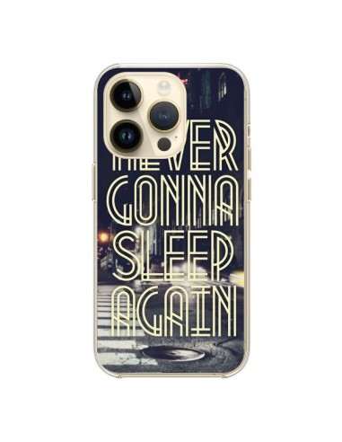 Coque iPhone 14 Pro Never Gonna Sleep New York City - Javier Martinez