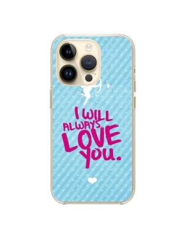 Cover iPhone 14 Pro I will always Love you Cupido - Javier Martinez