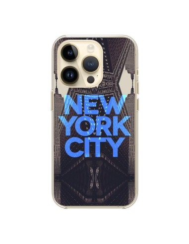 Coque iPhone 14 Pro New York City Bleu - Javier Martinez