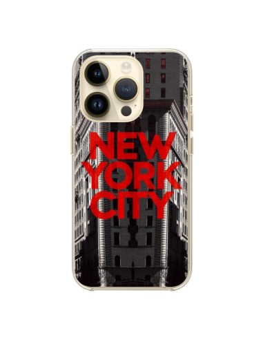 Coque iPhone 14 Pro New York City Rouge - Javier Martinez