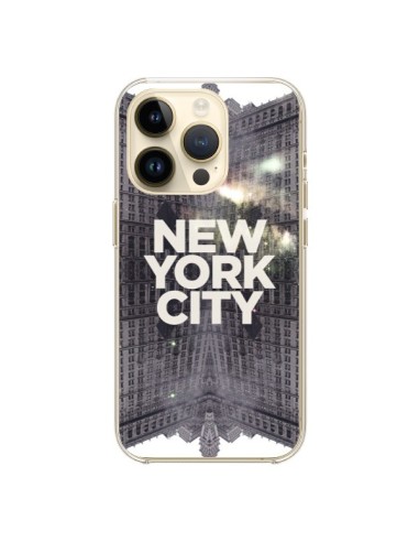 Coque iPhone 14 Pro New York City Gris - Javier Martinez