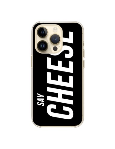 Coque iPhone 14 Pro Say Cheese Smile Noir - Jonathan Perez
