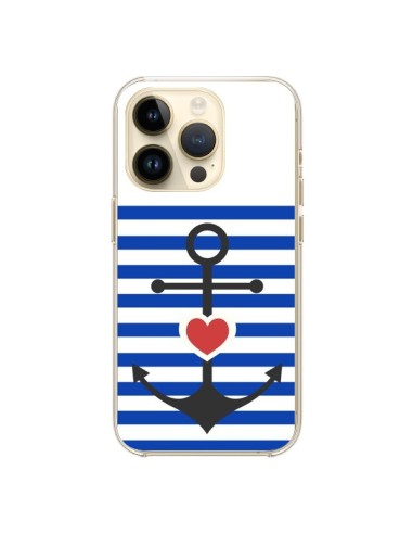 iPhone 14 Pro Case Mariniere Ancora Marina Heart - Jonathan Perez