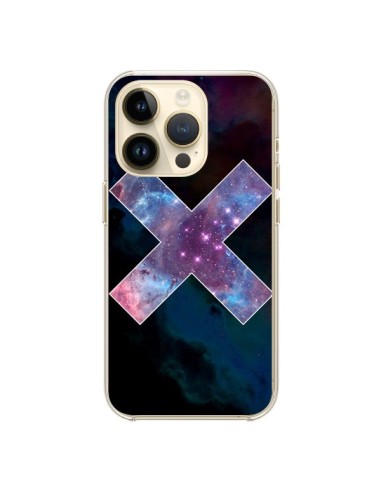 Coque iPhone 14 Pro Nebula Cross Croix Galaxie - Jonathan Perez