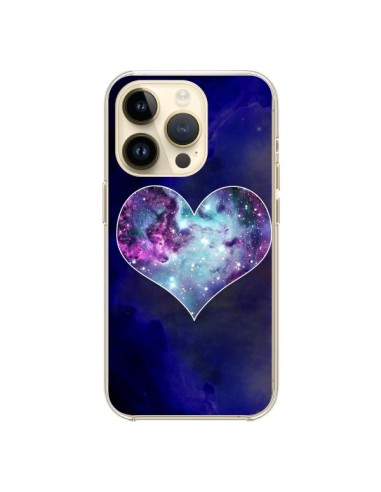 Coque iPhone 14 Pro Nebula Heart Coeur Galaxie - Jonathan Perez