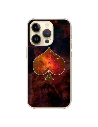 Coque iPhone 14 Pro Nebula Spade Pique Galaxie - Jonathan Perez