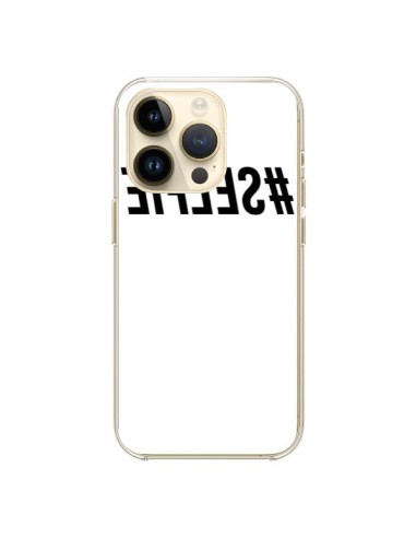 Coque iPhone 14 Pro Hashtag Selfie Noir Inversé - Jonathan Perez