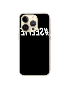 Coque iPhone 14 Pro Hashtag Selfie Blanc Inversé -...