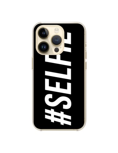 Cover iPhone 14 Pro Hashtag Selfie Nero Orizzontale - Jonathan Perez