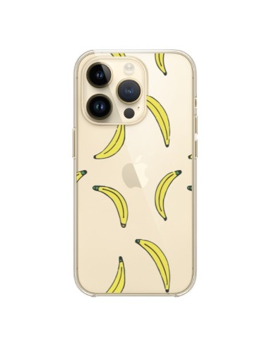 Cover iPhone 14 Pro Banana Frutta Trasparente - Dricia Do