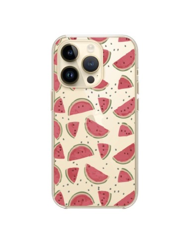Coque iPhone 14 Pro Pasteques Watermelon Fruit Transparente - Dricia Do