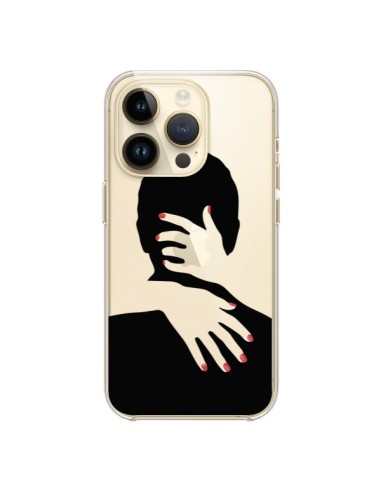 Coque iPhone 14 Pro Calin Hug Mignon Amour Love Cute Transparente - Dricia Do