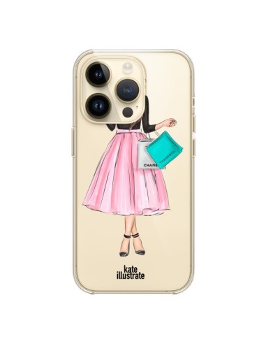 Coque iPhone 14 Pro Shopping Time Transparente - kateillustrate