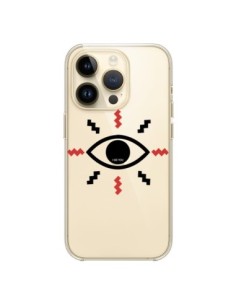 Coque iPhone 14 Pro Eye I See You Oeil Transparente -...