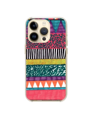 Coque iPhone 14 Pro Azteque Dessin - Kris Tate