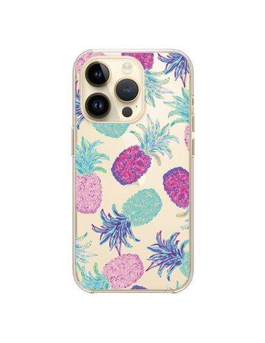 iPhone 14 Pro Case Ananas Fruit Summer Clear - Lisa Argyropoulos