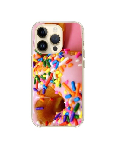 Coque iPhone 14 Pro Donuts Rose Candy Bonbon - Laetitia