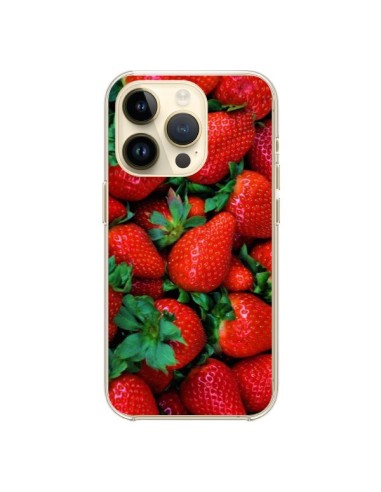 Coque iPhone 14 Pro Fraise Strawberry Fruit - Laetitia