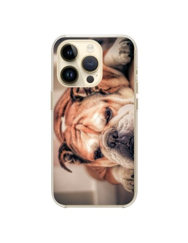 Coque iPhone 14 Pro Chien Bulldog Dog - Laetitia