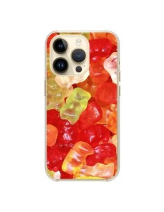Coque iPhone 14 Pro Bonbon Ourson Multicolore Candy -...
