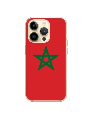 Cover iPhone 14 Pro Bandiera Marocco - Laetitia
