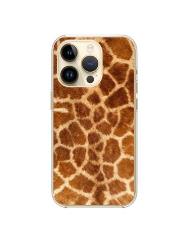 Coque iPhone 14 Pro Giraffe Girafe - Laetitia