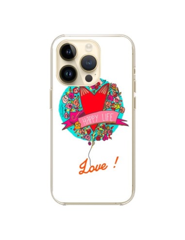 Cover iPhone 14 Pro Amore Happy Life - Leellouebrigitte