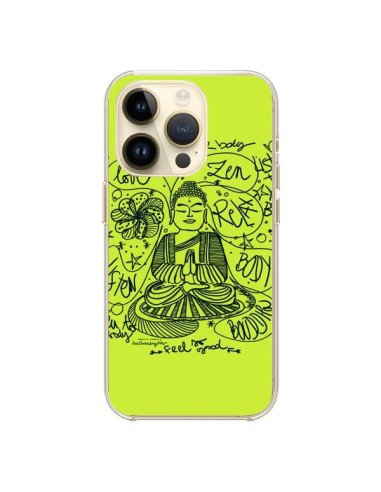 Coque iPhone 14 Pro Buddha Listen to your body Love Zen Relax - Leellouebrigitte