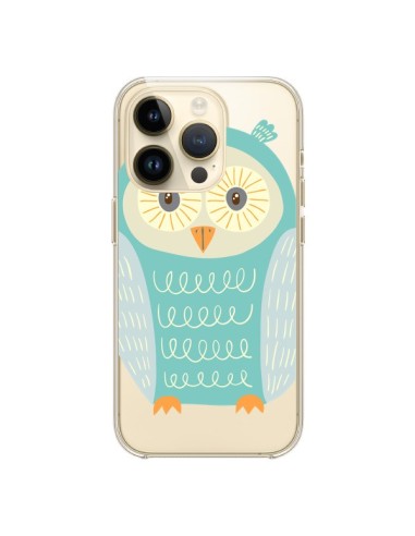 Coque iPhone 14 Pro Hibou Owl Transparente - Petit Griffin