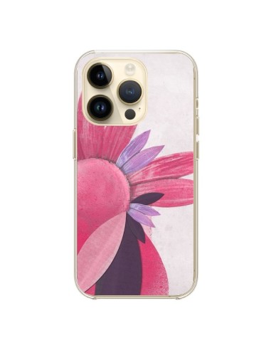 iPhone 14 Pro Case Flowers Pink - Lassana