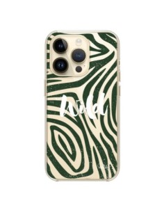 Coque iPhone 14 Pro Wild Zebre Jungle Transparente - Lolo...