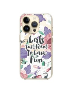 Cover iPhone 14 Pro Ragazza Divertente Trasparente - Lolo...