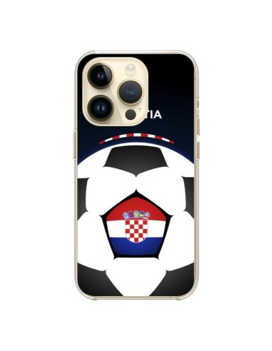 Coque iPhone 14 Pro Croatie Ballon Football - Madotta
