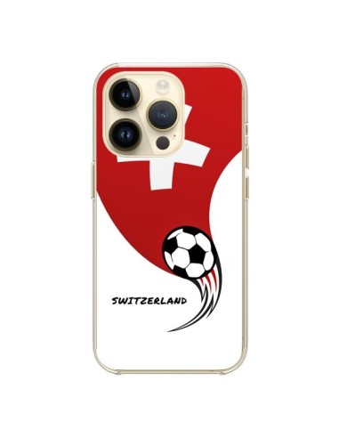 Coque iPhone 14 Pro Equipe Suisse Switzerland Football - Madotta