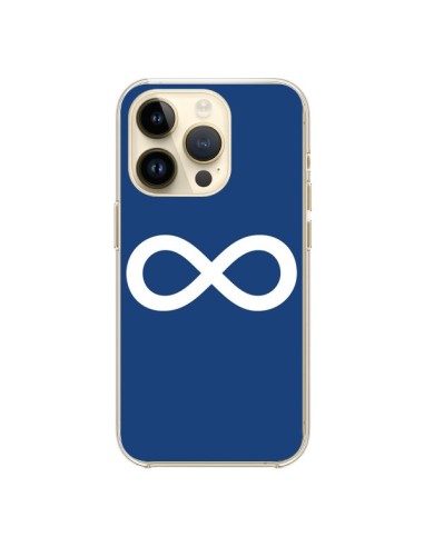 Coque iPhone 14 Pro Infini Navy Blue Infinity - Mary Nesrala