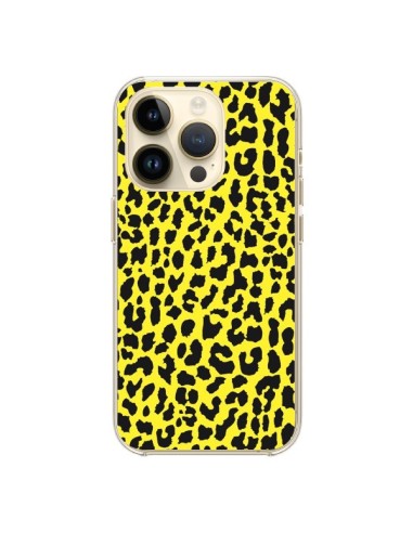 Coque iPhone 14 Pro Leopard Jaune - Mary Nesrala