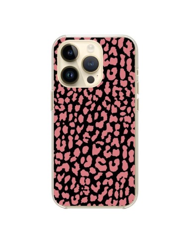 Coque iPhone 14 Pro Leopard Corail - Mary Nesrala