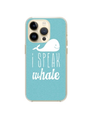Coque iPhone 14 Pro I Speak Whale Baleine - Mary Nesrala