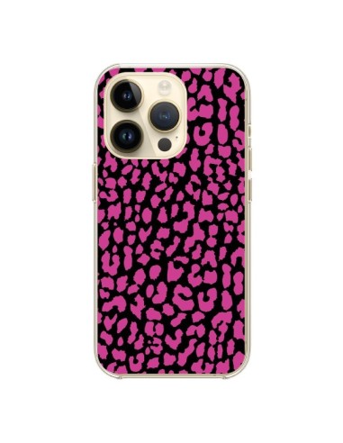 Coque iPhone 14 Pro Leopard Rose Pink - Mary Nesrala