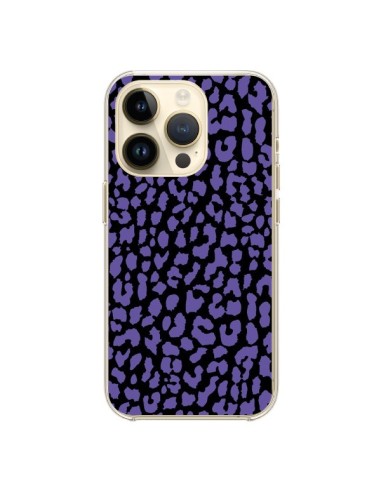 Coque iPhone 14 Pro Leopard Violet - Mary Nesrala